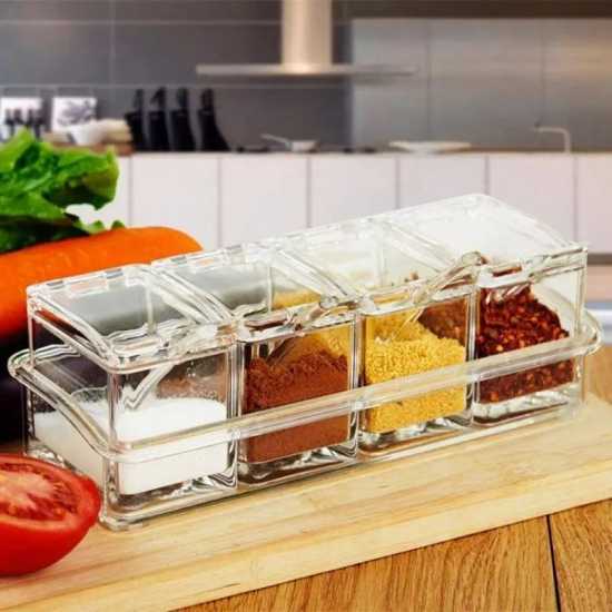 4 Partition Acrylic Masala Set