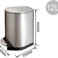 12L Trash Can Fingerprint Resistant Stainless Steel