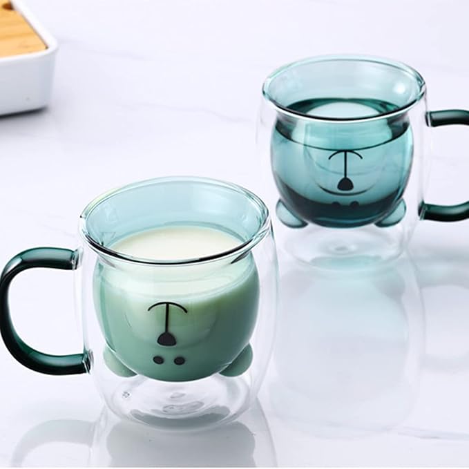 Bear Design Double Wall Mug
