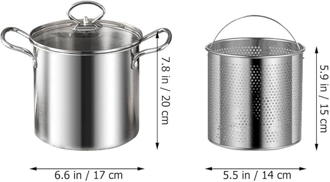 Deep Frying Pot With Strainer 3.5Litre