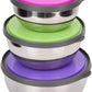 3Pcs Steel Bowl Set