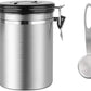 3Pcs Stainless Steel Airtight Jar With Spoon