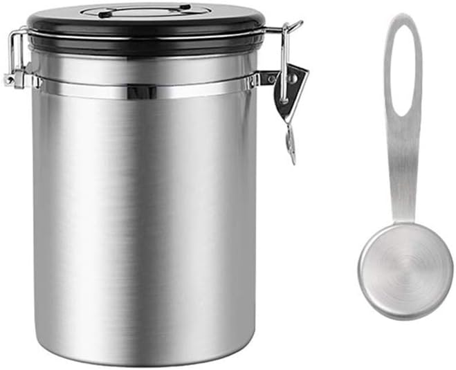 3Pcs Stainless Steel Airtight Jar With Spoon