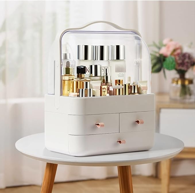 Double Sided Cosmetic Dressing Organizer With Draws