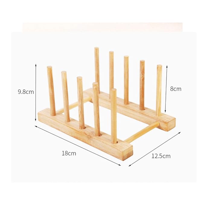 Wooden Lid Plate Tray Holder