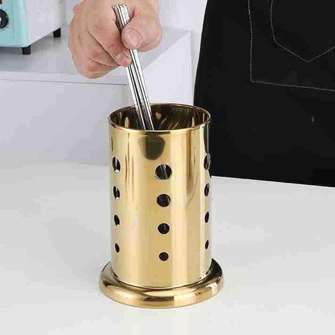 Golden Cutlery Holder