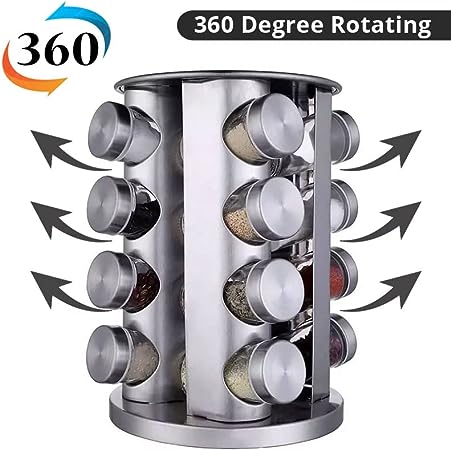 16pcs Rotating Spice Rack