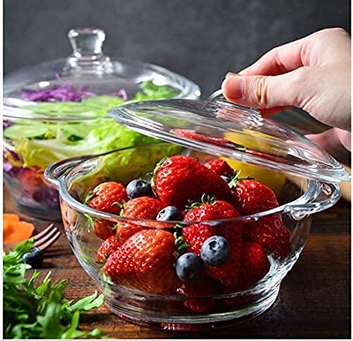 Glass Serving Bowl With Lid