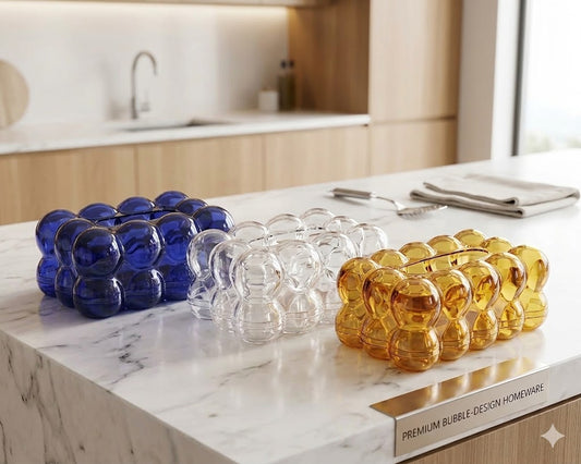 Elysian Bubble Glass-Style Tissue Box Cover