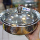 Sliver Steel Glass Lid Handi