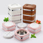 Insulated 3-Layer Lunch Box and Picnic Food Warmer