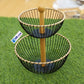 Premium 2-Tier Wire Fruit Basket