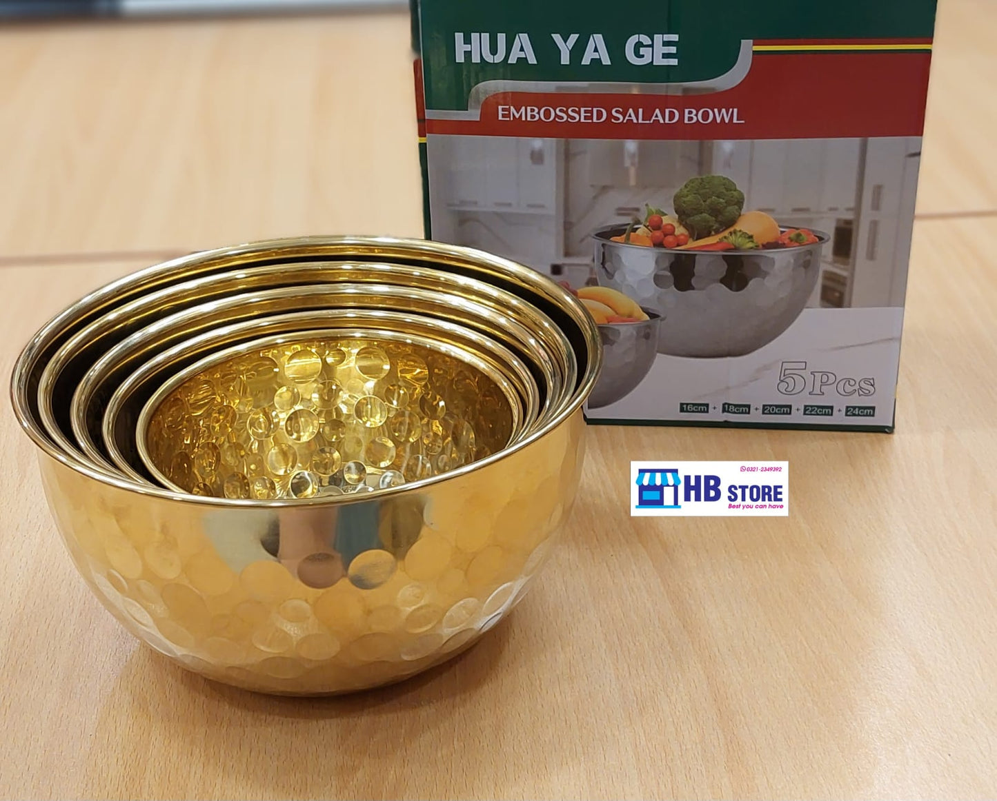 Luxury Gold Serving Bowl Sets (Available in 5pcs & 7pcs)