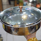 Sliver Steel Glass Lid Handi