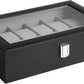 12-Slot Watch Box With Glass Lid