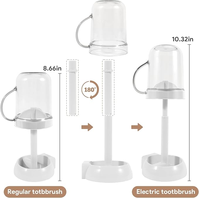 Fancy Cute Brush Holder With Cup