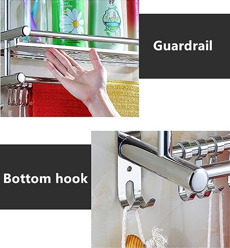 3 Shelf Stainless Steel Bathroom Organizer