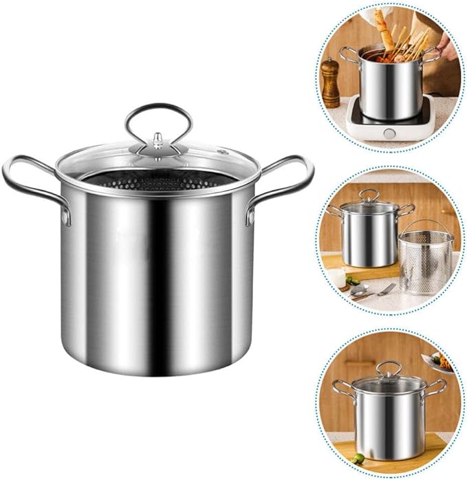 Deep Frying Pot With Strainer 3.5Litre