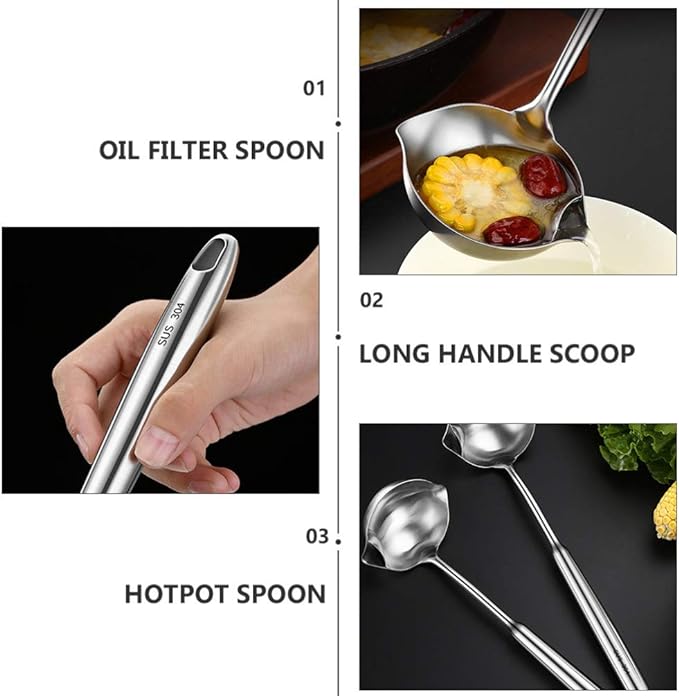 Stainless Steel Colander Spoon