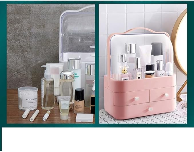 Double Sided Cosmetic Dressing Organizer With Draws