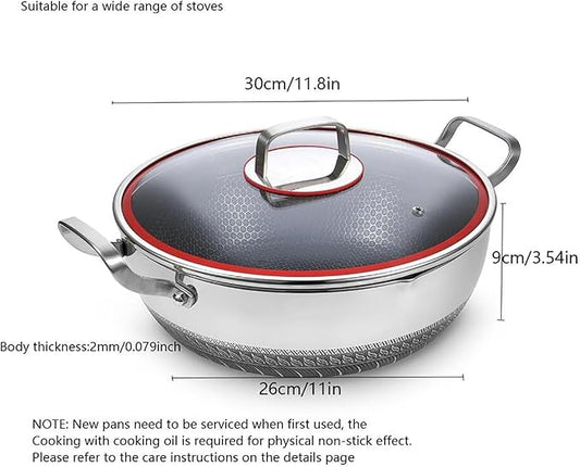 HoneyComb Lazer Karahi With Lid