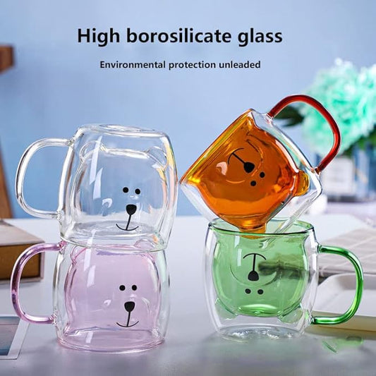Bear Design Double Wall Mug