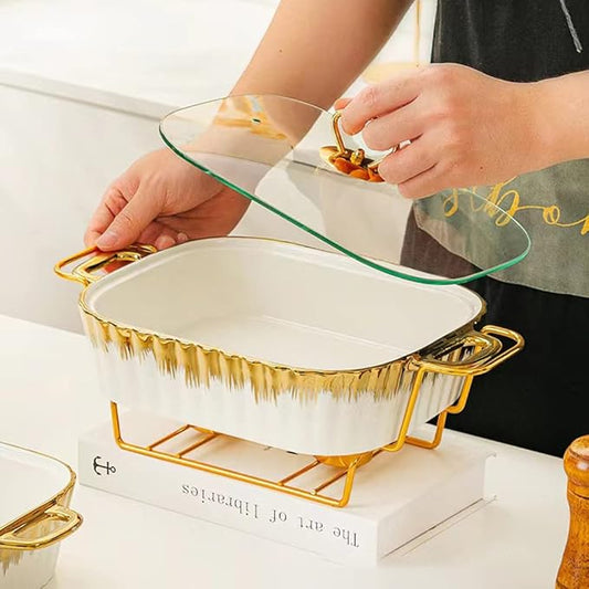 Serving Ceramic Burner Dish Set