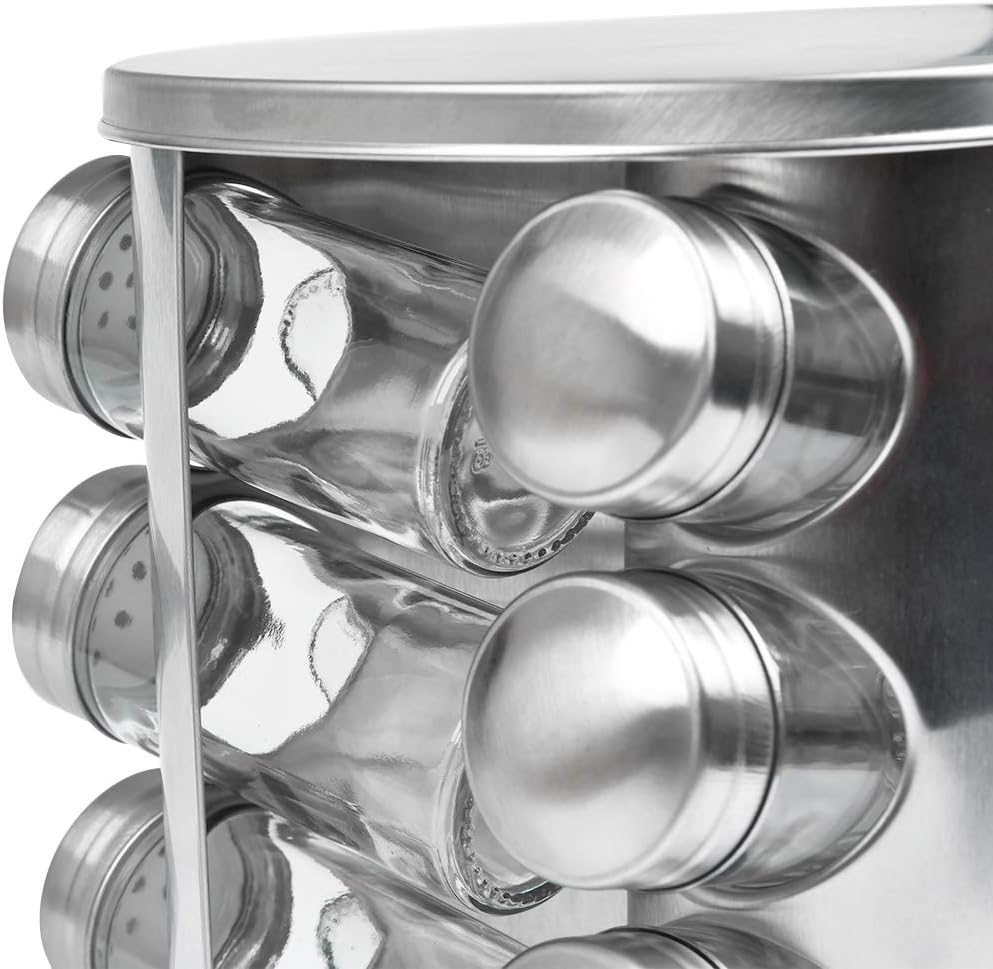 12pcs Rotating Spice Rack