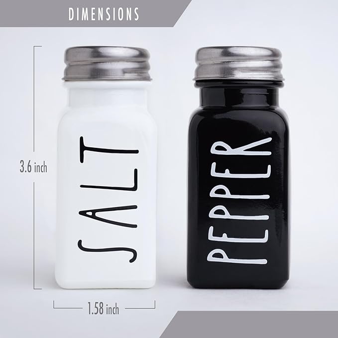 Black & White Salt Pepper Set