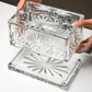 Attractive Rectangular Tissue Box Cover Crystal Style Transparent Tissue Holder