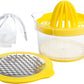 Acrylic Material Multipurpose Manual Grater & Citrus Juicer