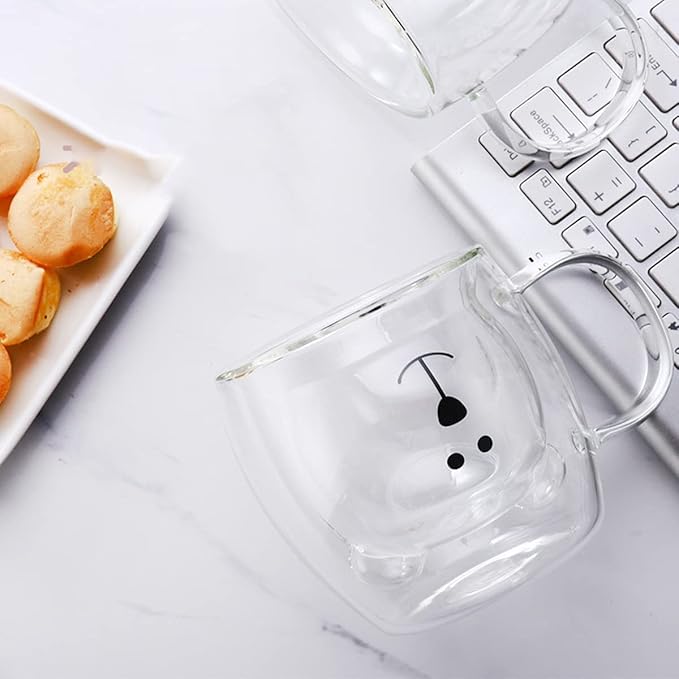 Bear Design Double Wall Mug