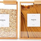 2Kg Premium Wooden Acrylic Kitchen Cereal Jar