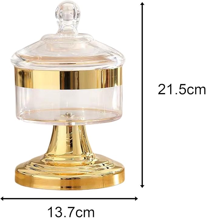 3Pcs Golden Line Acrylic Jar Set