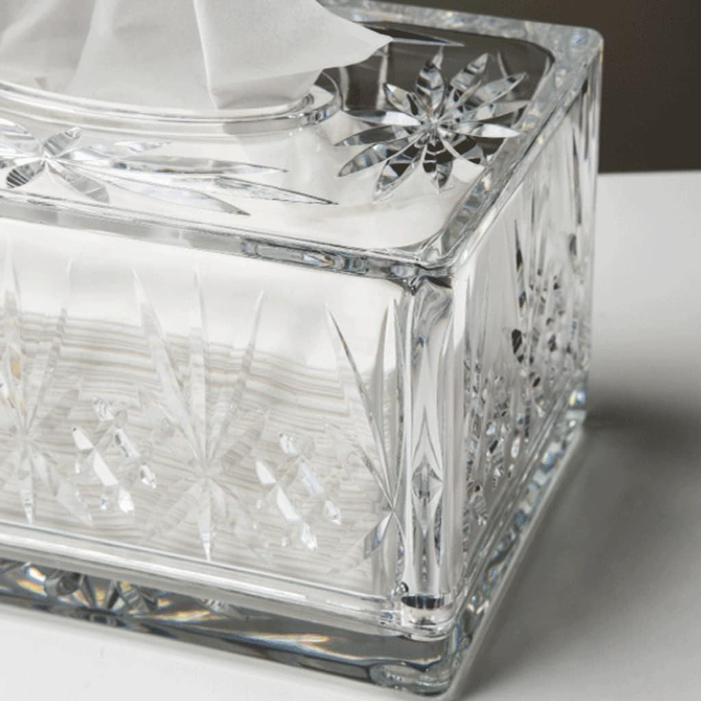 Attractive Rectangular Tissue Box Cover Crystal Style Transparent Tissue Holder