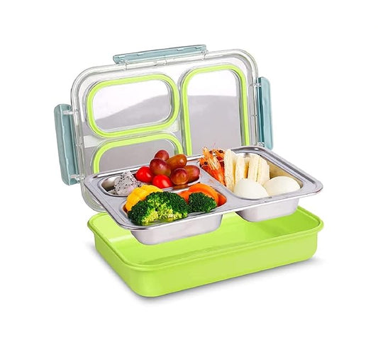 3 Compartment Airtight Partition Lunch Box