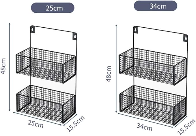 2 Tire Wall Mount Metal Rack