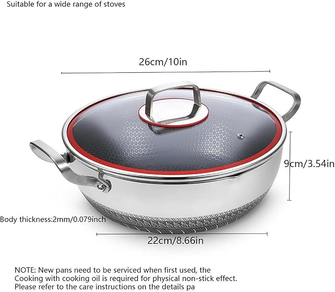 HoneyComb Lazer Karahi With Lid