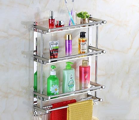 3 Shelf Stainless Steel Bathroom Organizer