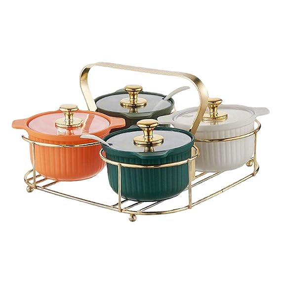 Set Of 4Pcs Acrylic Spice Set