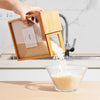 2Kg Premium Wooden Acrylic Kitchen Cereal Jar