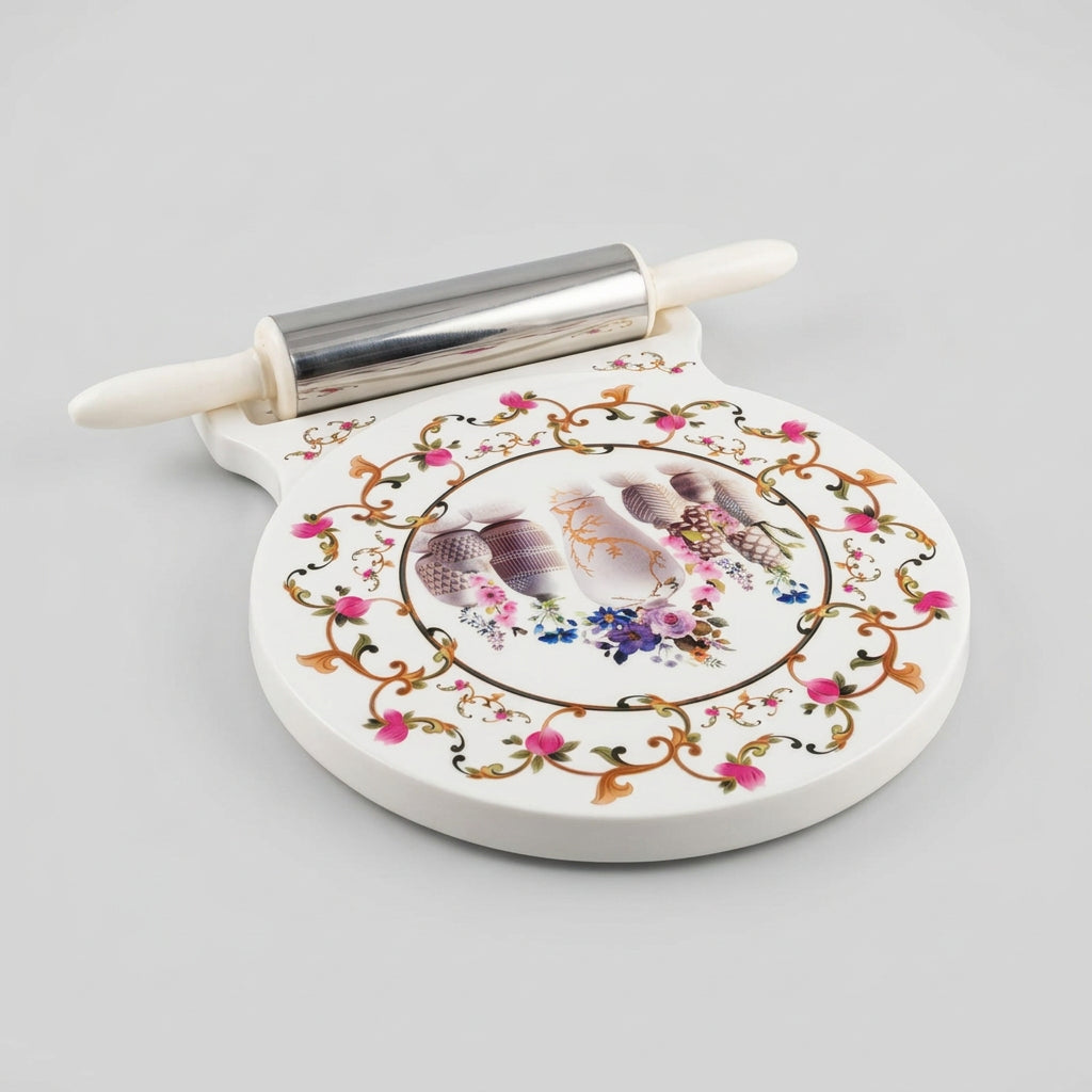 Turkish Design Melamine Chakla Belan Set