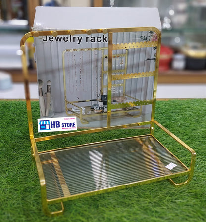 Metal Jewelry Stand With Tray