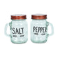 2Pcs Glass Material Salt Pepper Set