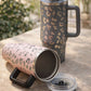 Leopard Print Insulated Tumbler with Handle
