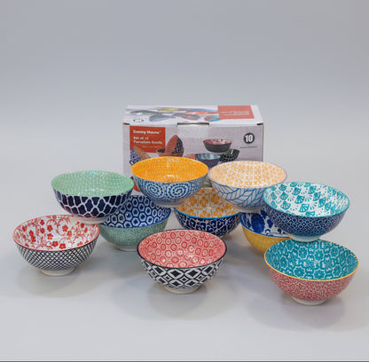 Danny Home Bohemian 10-Piece Bowl Set