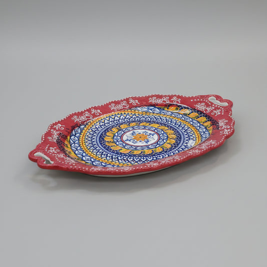 Bohemian Mandala Pattern Serving Plates and Bowls