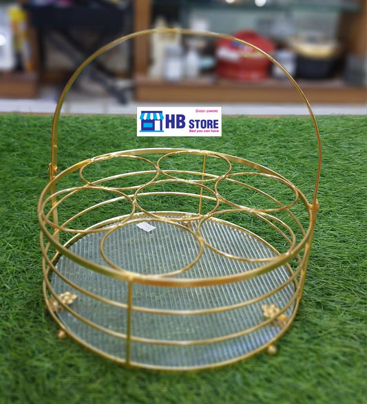 Fancy Glass Holder Golden