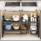 Extendable Under Sink Storage Rack with Baskets
