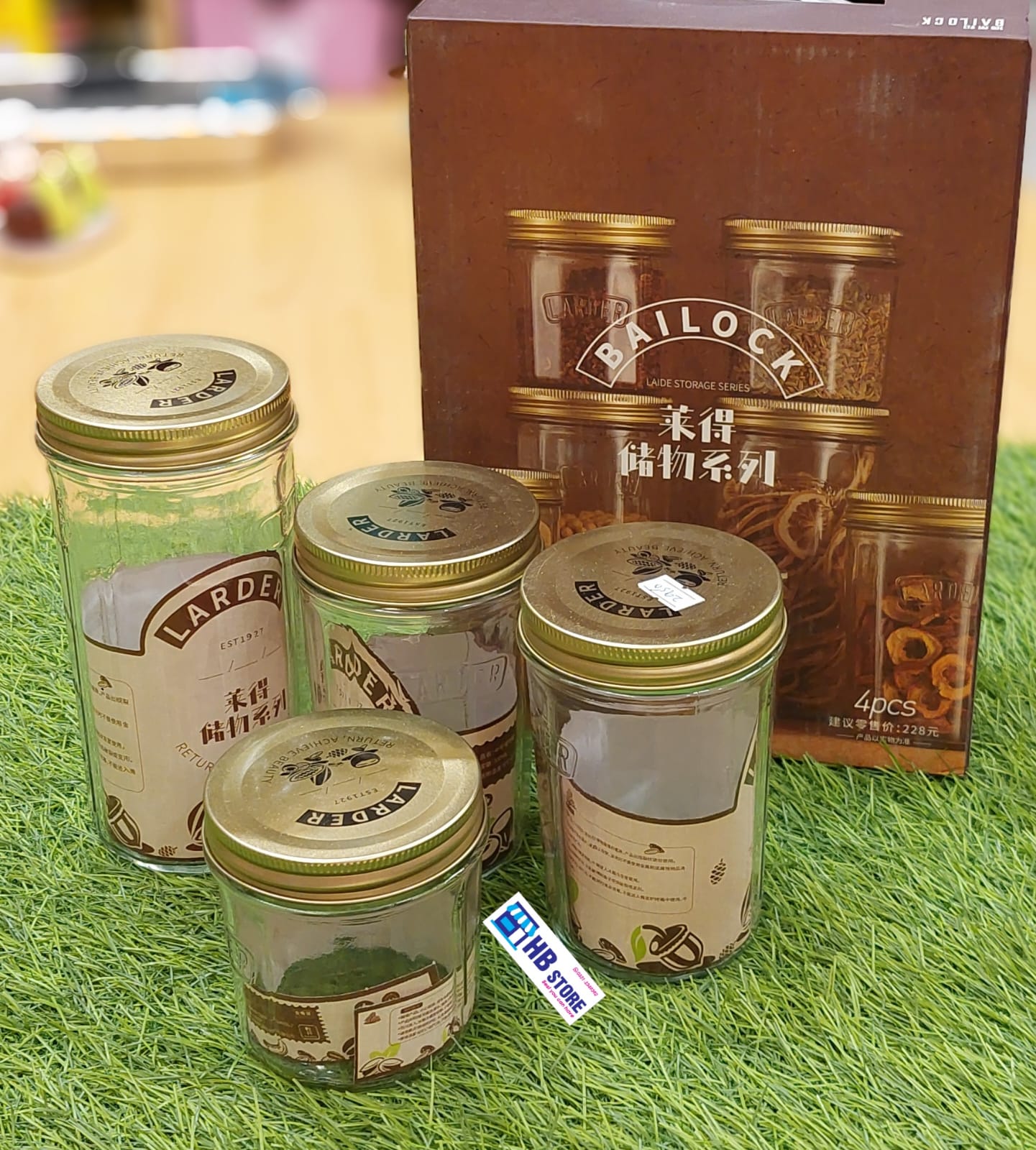 Airtight Glass Storage Jar Set